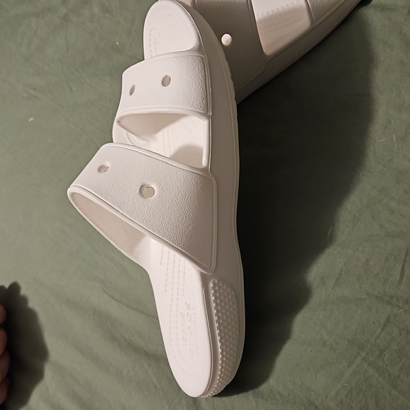 CROCS Classic Slide Sandals White, size Women’s 9/ Men’s 7 - Picture 2 of 4